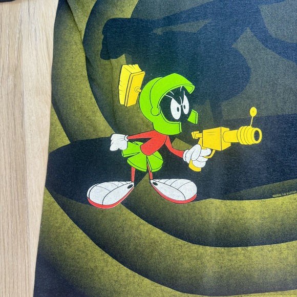 Vintage 1992 Marvin the Martian T-Shirt Mens Large Wild Oats Looney Tunes AOP - Picture 2 of 12